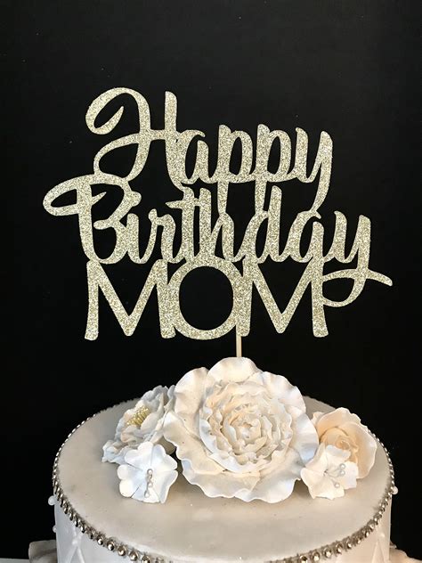 Happy Birthday Mom Cake Topper | ubicaciondepersonas.cdmx.gob.mx