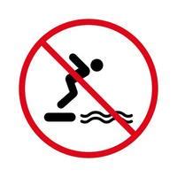 No Diving Sign Vector Art, Icons, and Graphics for Free Download