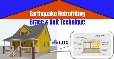 Earthquake Retrofitting: Brace and Bolt Retrofit Technique