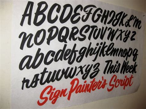 sign painter alphabet - Google Search in 2020 | Lettering alphabet ...