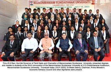 29th Convocation of the Manonmaniam Sundaranar University | Raj Bhavan ...