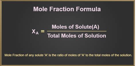 Mole fraction: Definition, Formula, Solved Examples & FAQs