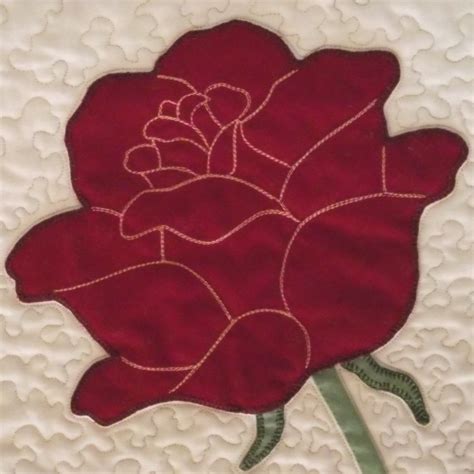 Lizzie Lenard Vintage Sewing: Jubilee Rose Appliqué Pattern