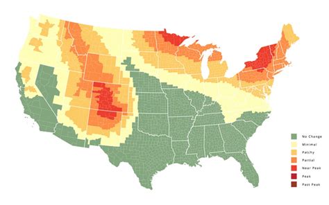 A State-By-State Guide To Fall Colors - California Fall Color Map ...