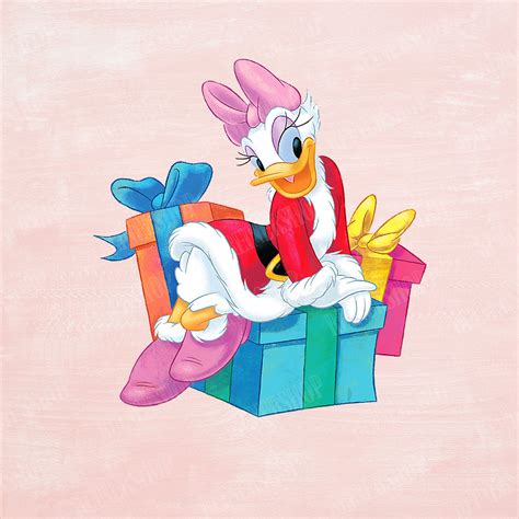 Disney Daisy Duck in Santa PNG Digital file Download | Etsy