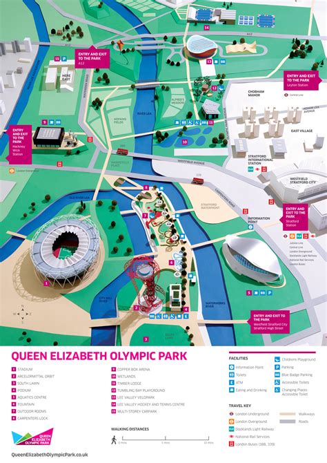 London 2012; Park map Queen Elizabeth Olympic Park (April 2014 ...