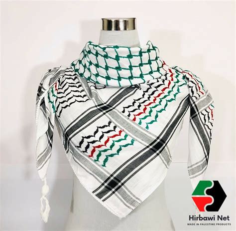 Shemagh Keffiyeh Arab Scarf Palestine Multi-colors Palestinian Flag ...