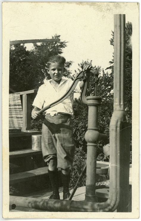 c1910s Photo IA Iowa Lansing Handsome Young Boy Water Pump | Old barns ...