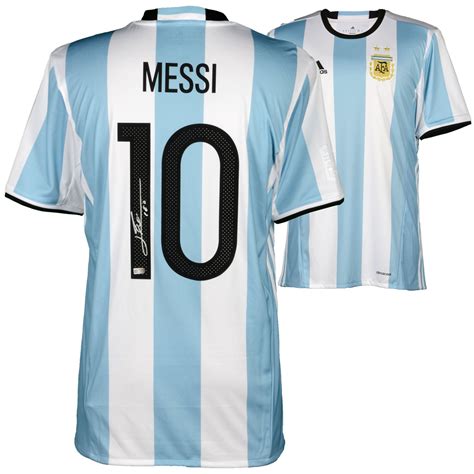 Fanatics Authentic Lionel Messi Argentina Autographed 2016 White Home ...