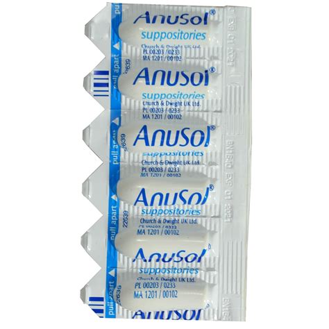 Anusol Hemorrhoid Suppositories Haemorrhoids Piles Treatment 12 Pack ...