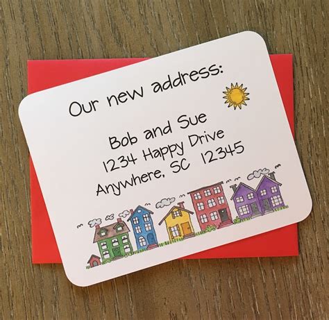 Change of Address Cards Custom Moving Cards New Address - Etsy