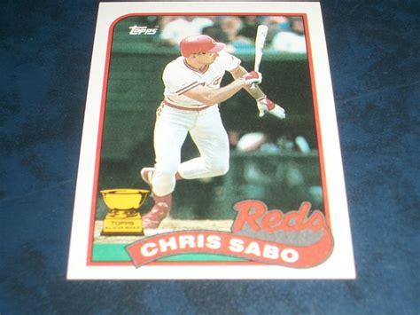 Topps 1989 ALL STAR ROOKIE **CHRIS SABO** BASEBALL CARD