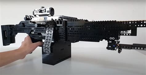 Guy Builds Functional LEGO Full/Semi-Auto Blowback Machine Gun ...