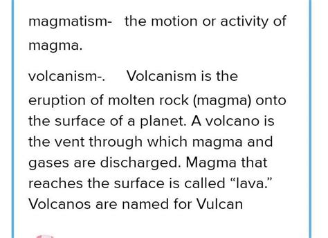 compare and contrast magmatism and volcanism - Brainly.ph