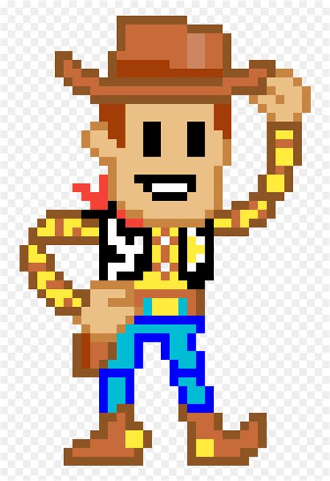 Sheriff Woody Clipart , Png Download - Minecraft Toy Story Pixel Art ...