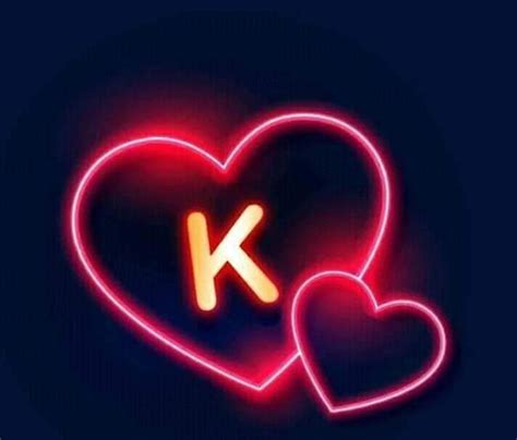 Red Glowing Heart A to Z Complete Alphabet Dpz for Girlz | Wallpaper DP ...