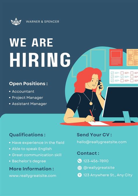 Hiring Poster Template