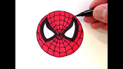 How to Draw a Spider-Man Smiley Face - Easy for Beginners - YouTube