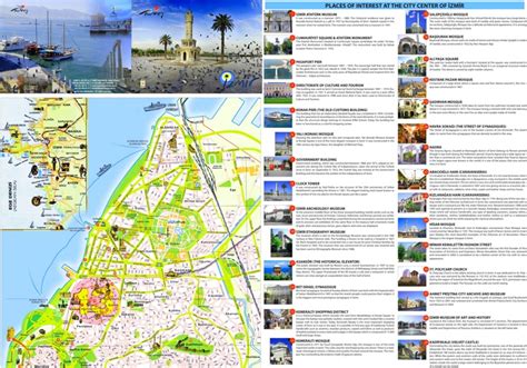 İzmir tourist attractions map - Ontheworldmap.com