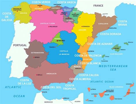 A quick guide to the different regions of Spain - Seeking the Spanish ...