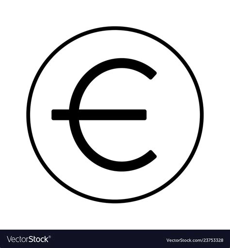 Euro money symbol Royalty Free Vector Image - VectorStock