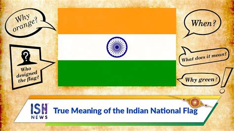 True Meaning of Indian National Flag - YouTube