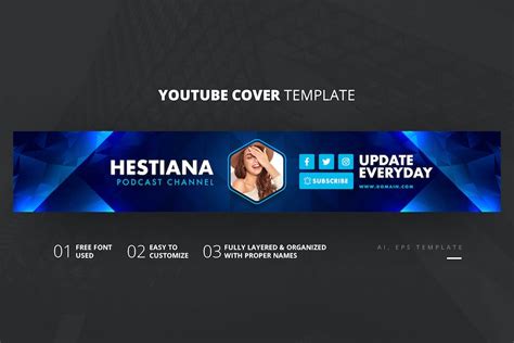 Youtube Cover Template, UX and UI Kits, Websites ft. youtube & media ...