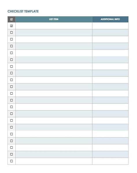 Google Docs Checklist Templates