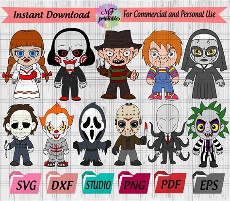 Baby Horror Characters SVG