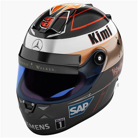 3d racing helmet mercedes