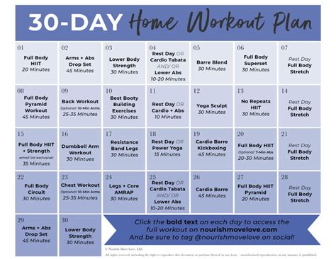 30 Day Hiit Workout Plan Pdf - Infoupdate.org