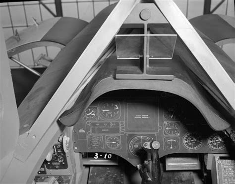 Cockpit mock-up, instrument panel view, Avro CF-105 Arrow. - Avro ...