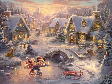 Mickey and Minnie – Sweetheart Holiday by Thomas Kinkade Studios – CV ...