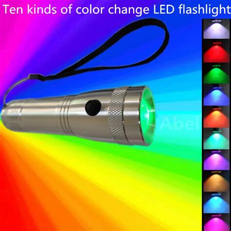 Light emitting products The flashlight can change color 10 color ...