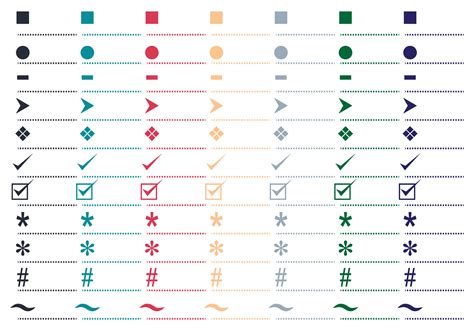 Free Bullet Point Symbols