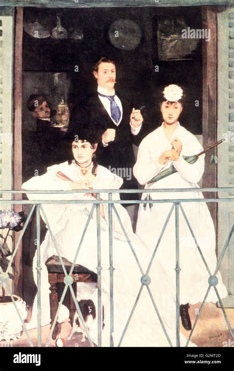 le balcon,edouard manet 1868 Stock Photo - Alamy