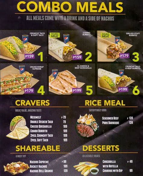 Taco Bell Menu With Prices 2024 - Brynne Maisey