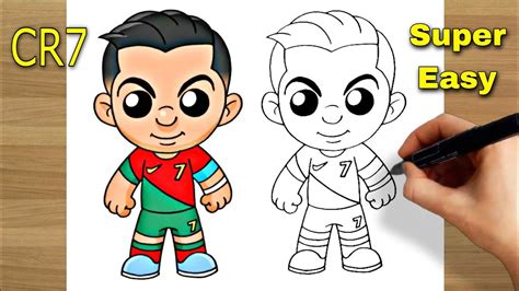 How To Draw Cristiano Ronaldo Cartoon