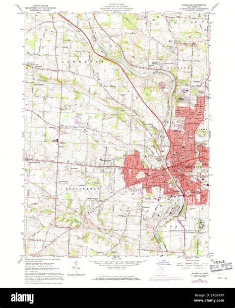 Map of massillon ohio Cut Out Stock Images & Pictures - Alamy