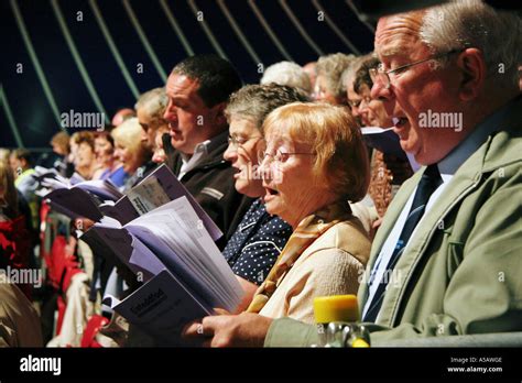 Congregation Singing Hymns Cymanfa Ganu Hymn Singing Festival National ...