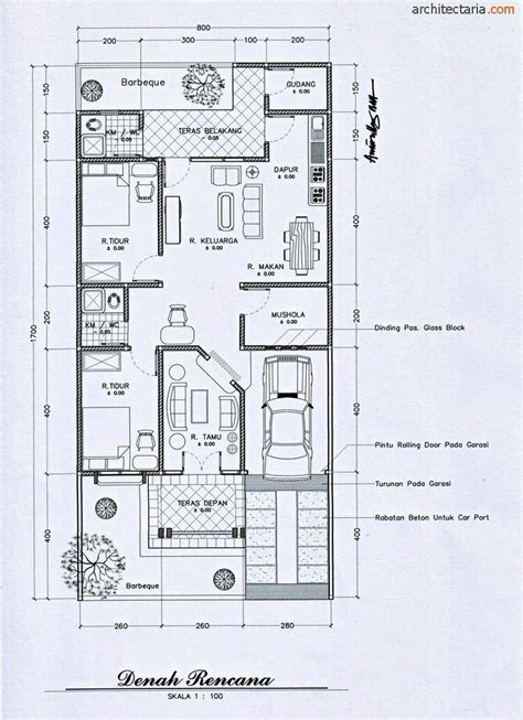 10 Gambar Contoh Denah Rumah Minimalis Modern | Desain Rumah Minimalis