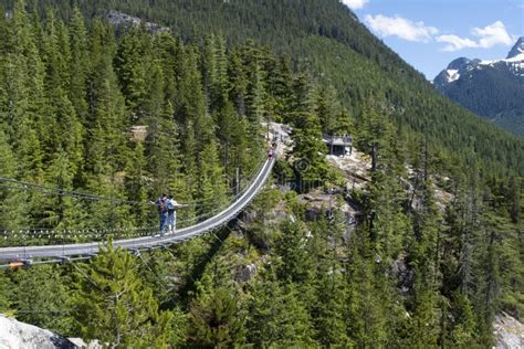 Suspension Bridge at the Summit of the Sea To Sky Gondola Near Squamish ...