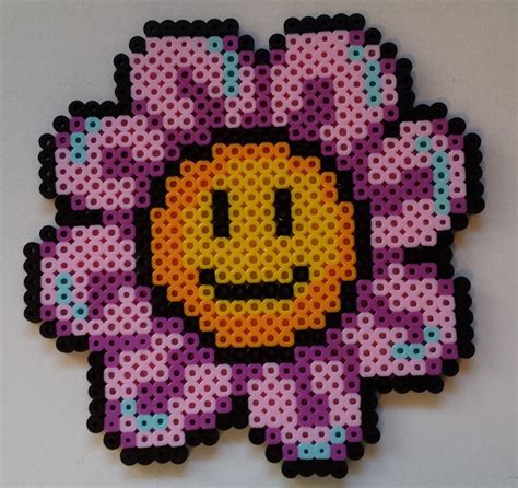 Week 23, Day 155, Flower. 365 Day Perler Bead Challenge. | Easy perler ...