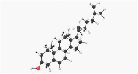 Cholesterol molecule 3D model - TurboSquid 1430117