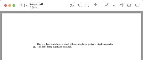 How to Insert a Delta Symbol (Δ,𝛿) in LaTeX