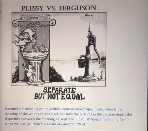 PLESSY VS. FERGUSON Black Whites SEPARATE BUT NOT | Chegg.com