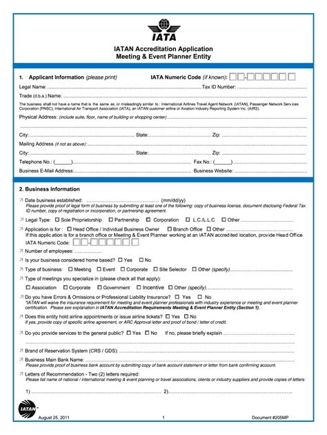 Iatan Accreditation Application - Fill Online, Printable, Fillable ...