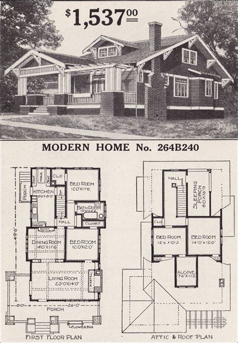 Sears Craftsman-style House - Modern Home 264B240 - The Corona - 1916 ...