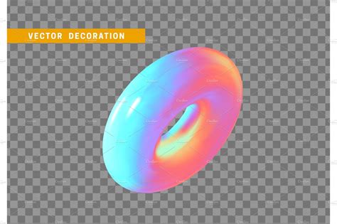 Torus, simple 3d shape | Background Graphics ~ Creative Market