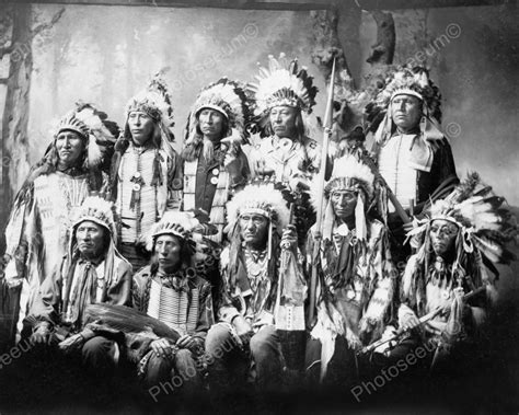 Sioux Chiefs 1899 Vintage 8x10 Reprint Of Old Photo - Photoseeum Native ...